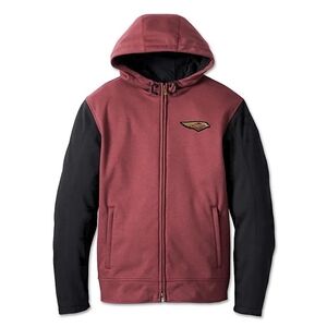 Harley-Davidson 120th Anniversary Deflector Riding Fleece Hooded Jacket (L)